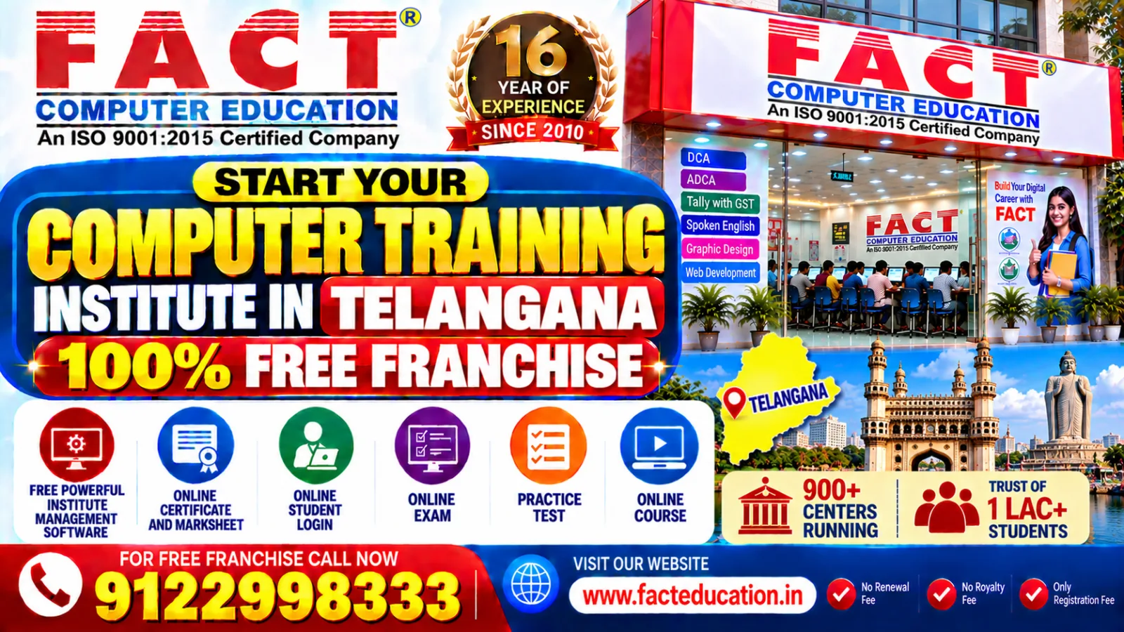 computer training institute franchise in Telangana