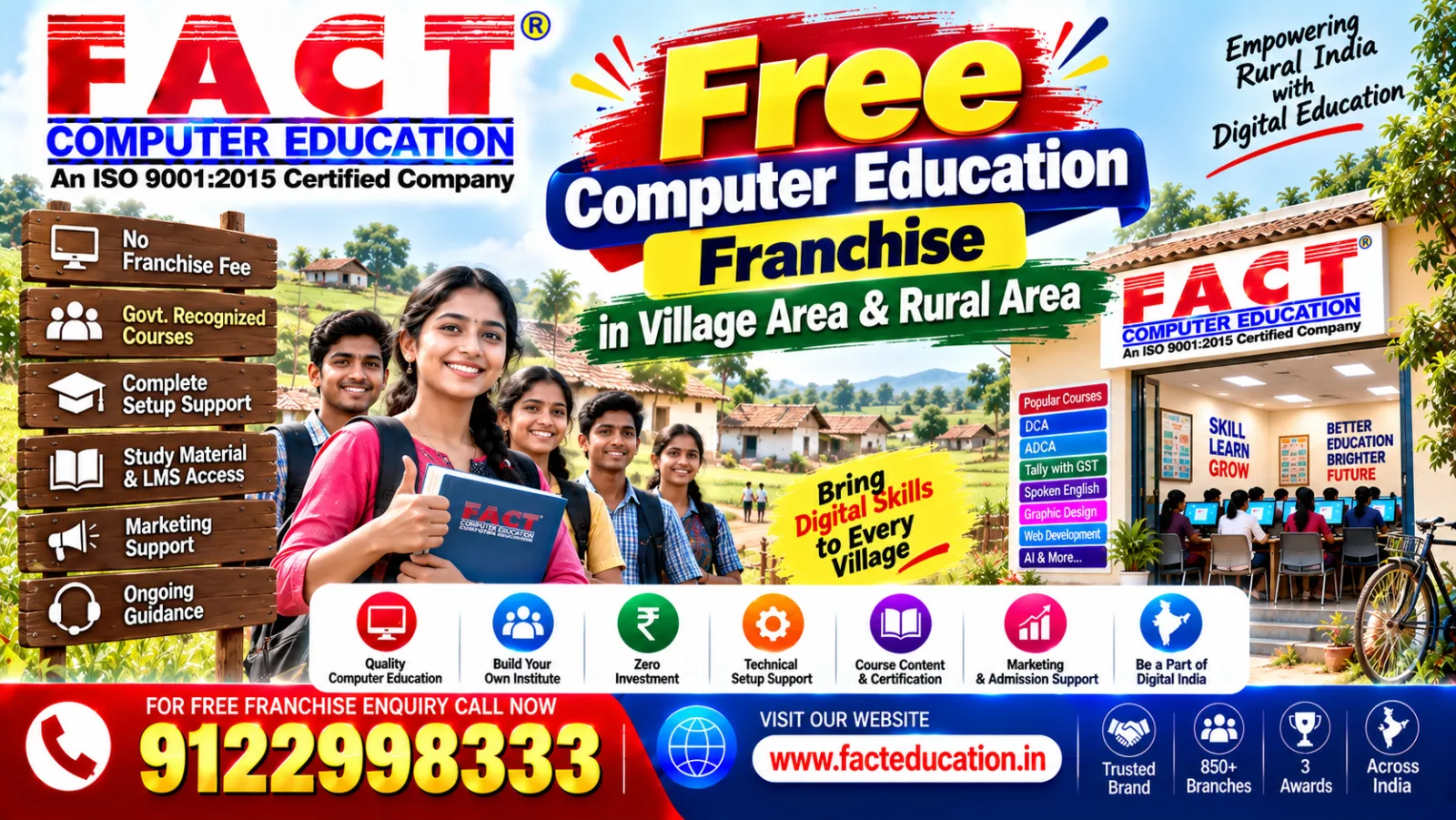 Free Computer Education Franchise in Village Area & Rural Area