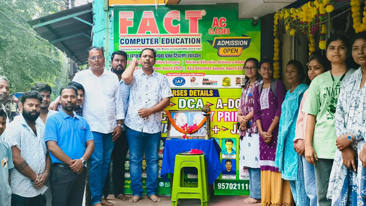 FACT Computer Education Ghatsila Gandhi Jayanti and Shastri Jayanti celebration
