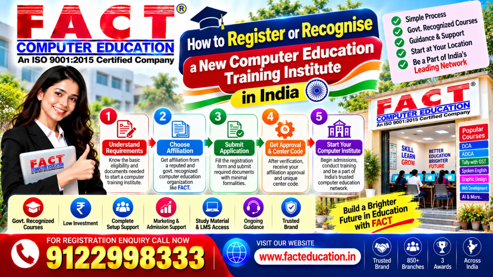 How to Register or recognise a New Computer Education Training Institute India