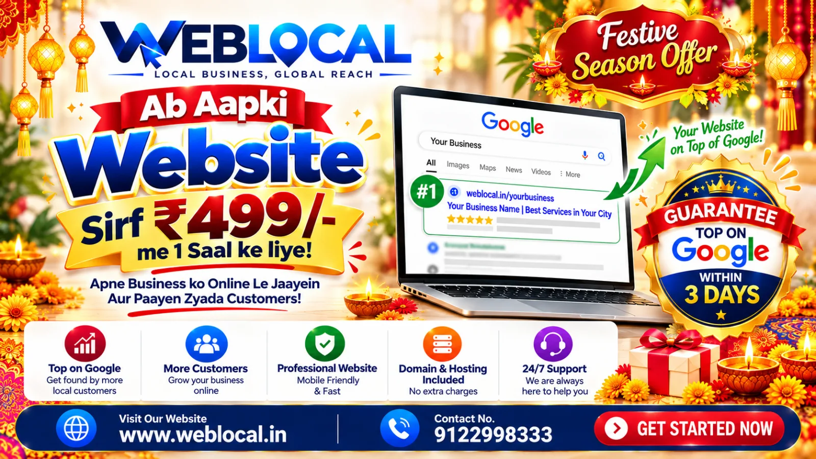 Weblocal business website and online presence platform for local businesses