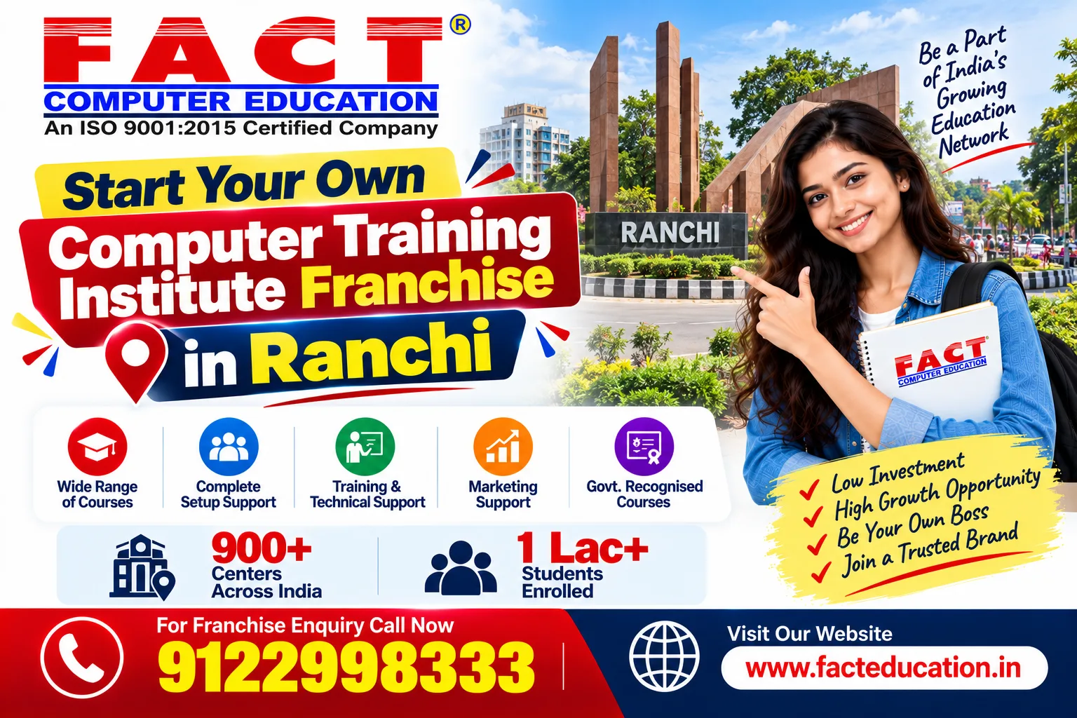 computer training institute franchise in Ranchi