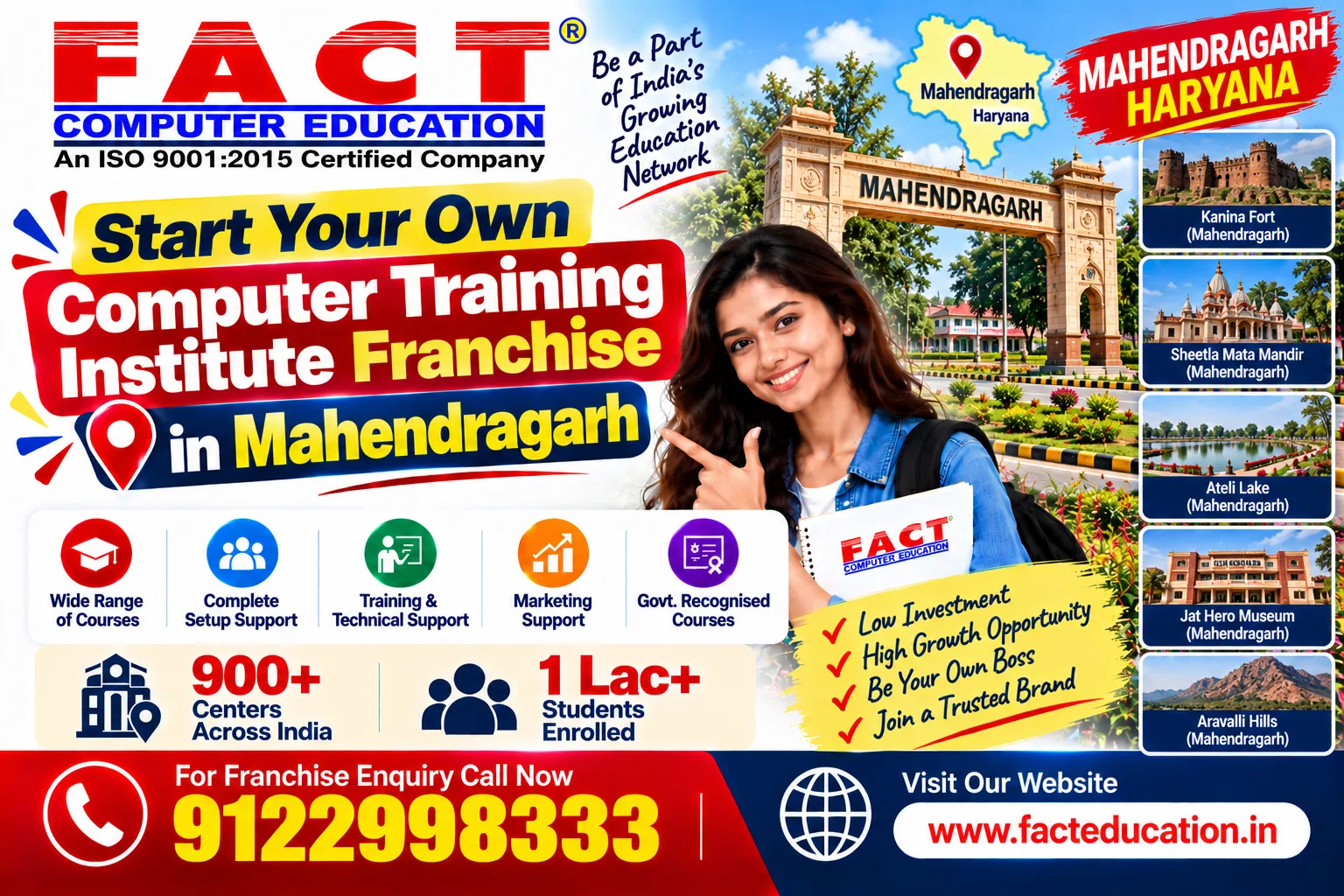 100 % Free Computer Center Franchise in Mahendragarh