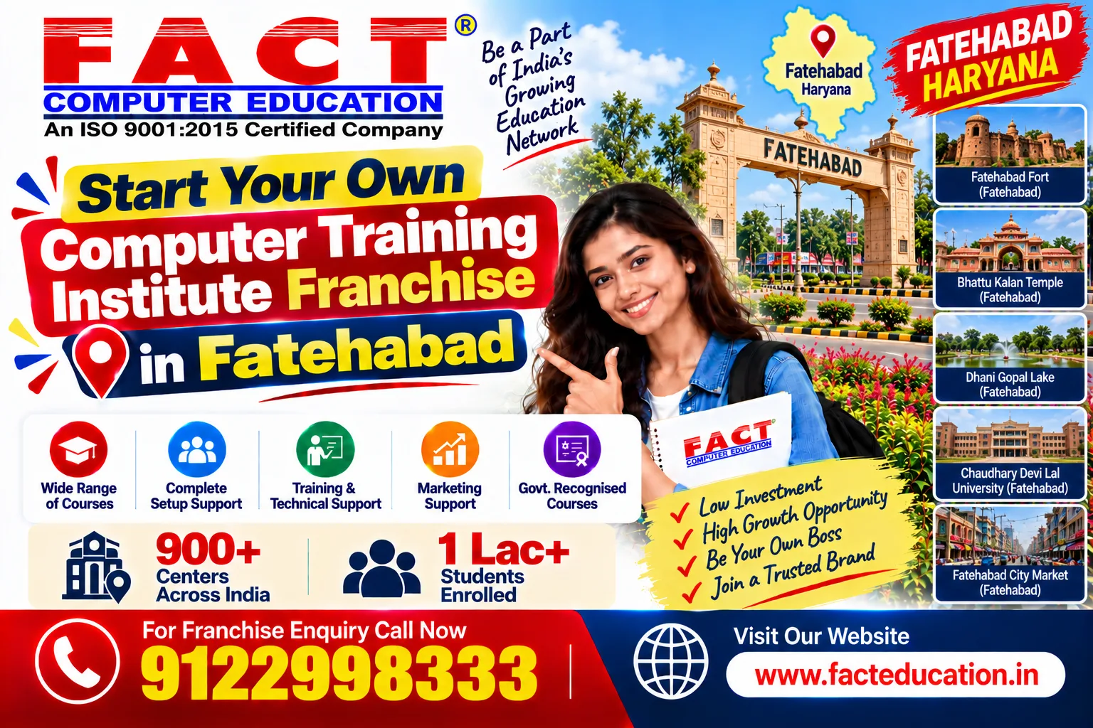 100 % Free Computer Center Franchise in Fatehabad