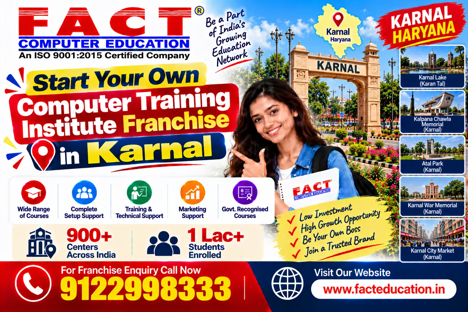 100 % Free Computer Center Franchise in Karnal