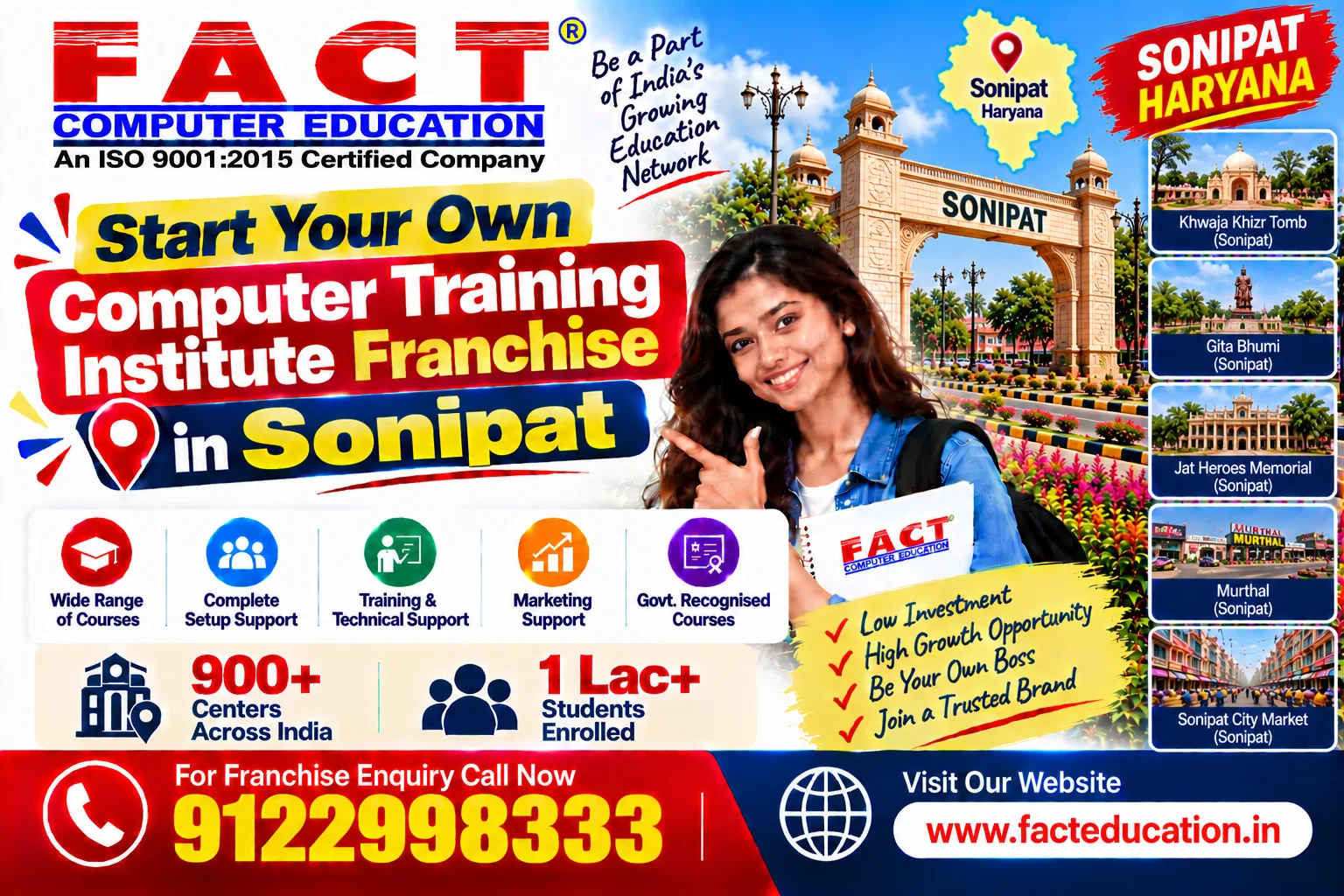 100 % Free Computer Center Franchise in Sonipat