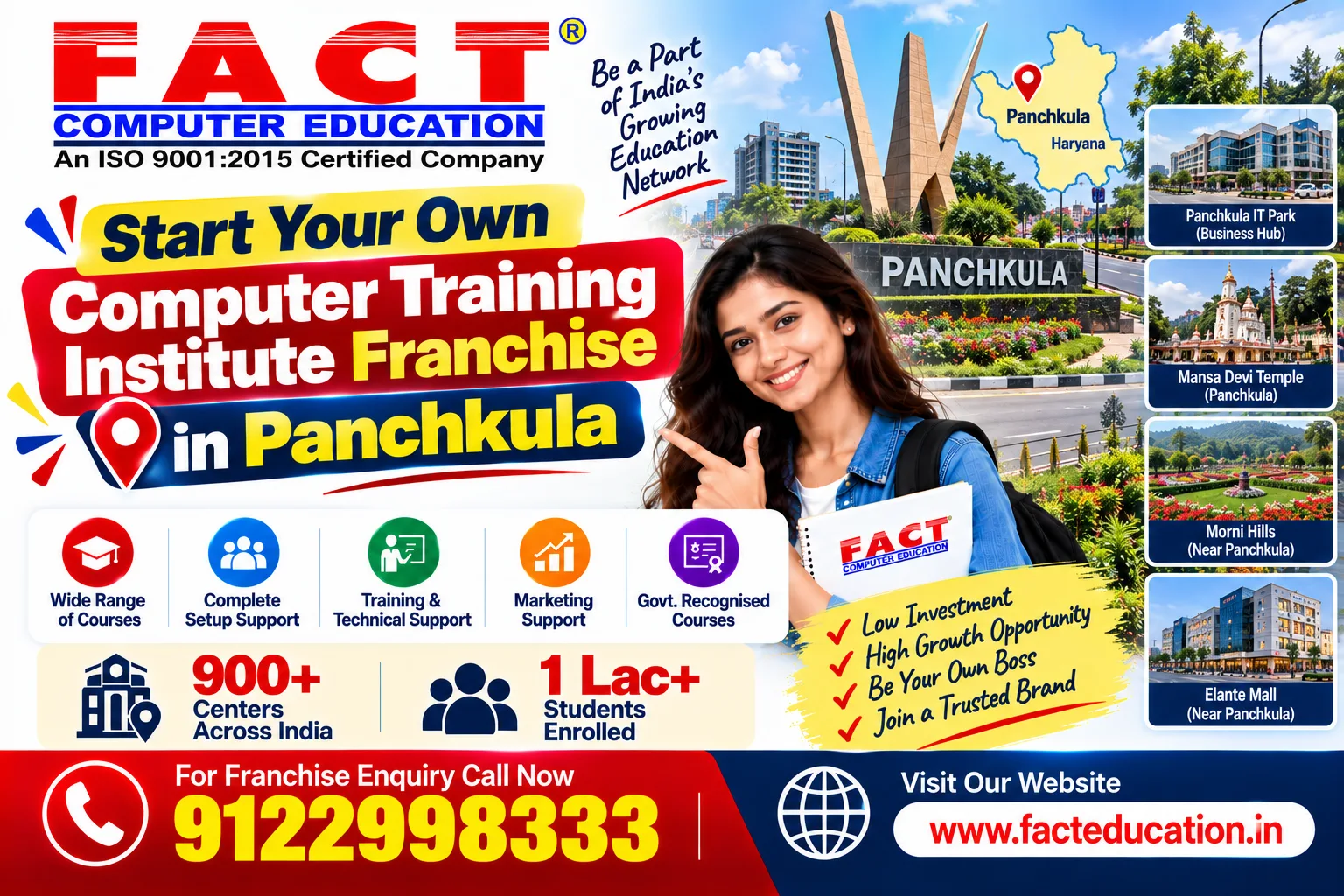 100 % Free Computer Center Franchise in Panchkula