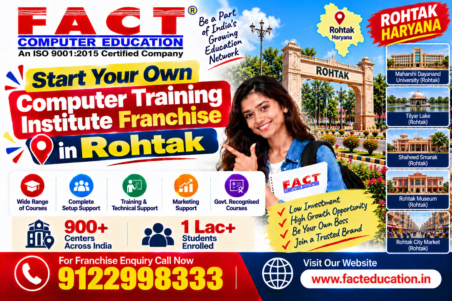 100 % Free Computer Center Franchise in Rohtak