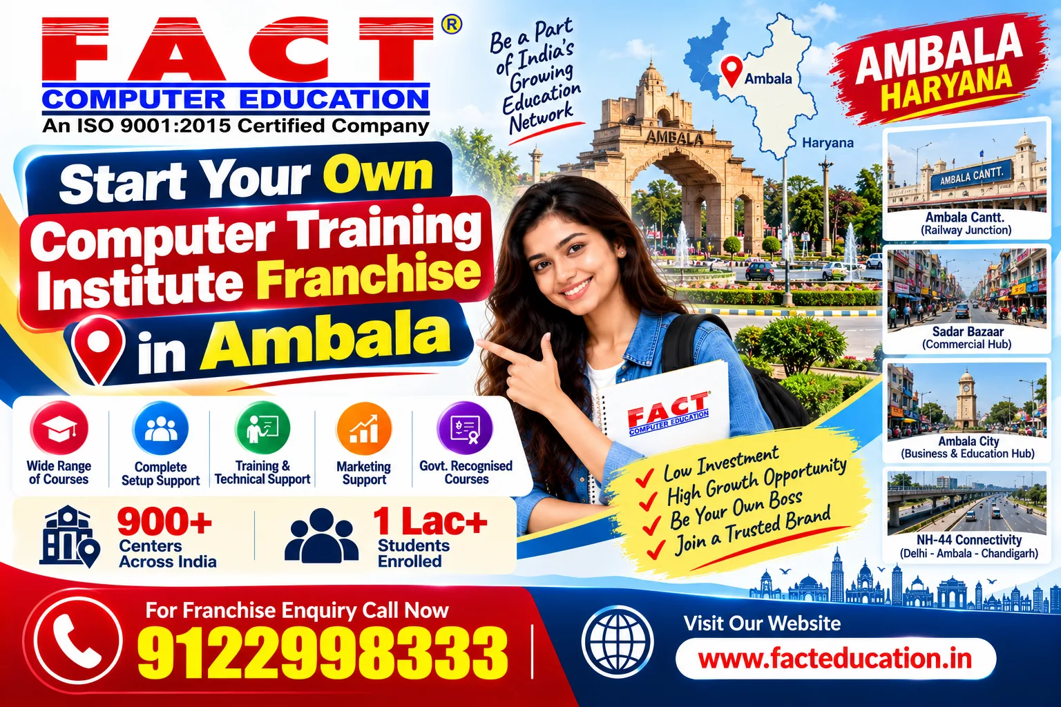 100 % Free Computer Center Franchise in Ambala