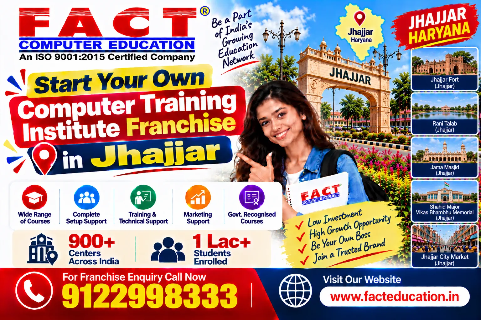 100 % Free Computer Center Franchise in Jhajjar
