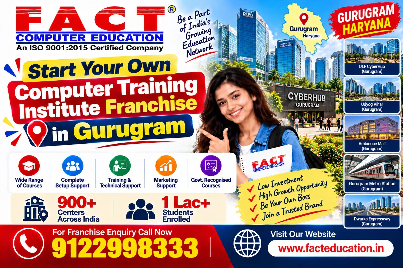 100 % Free Computer Center Franchise in Gurugram