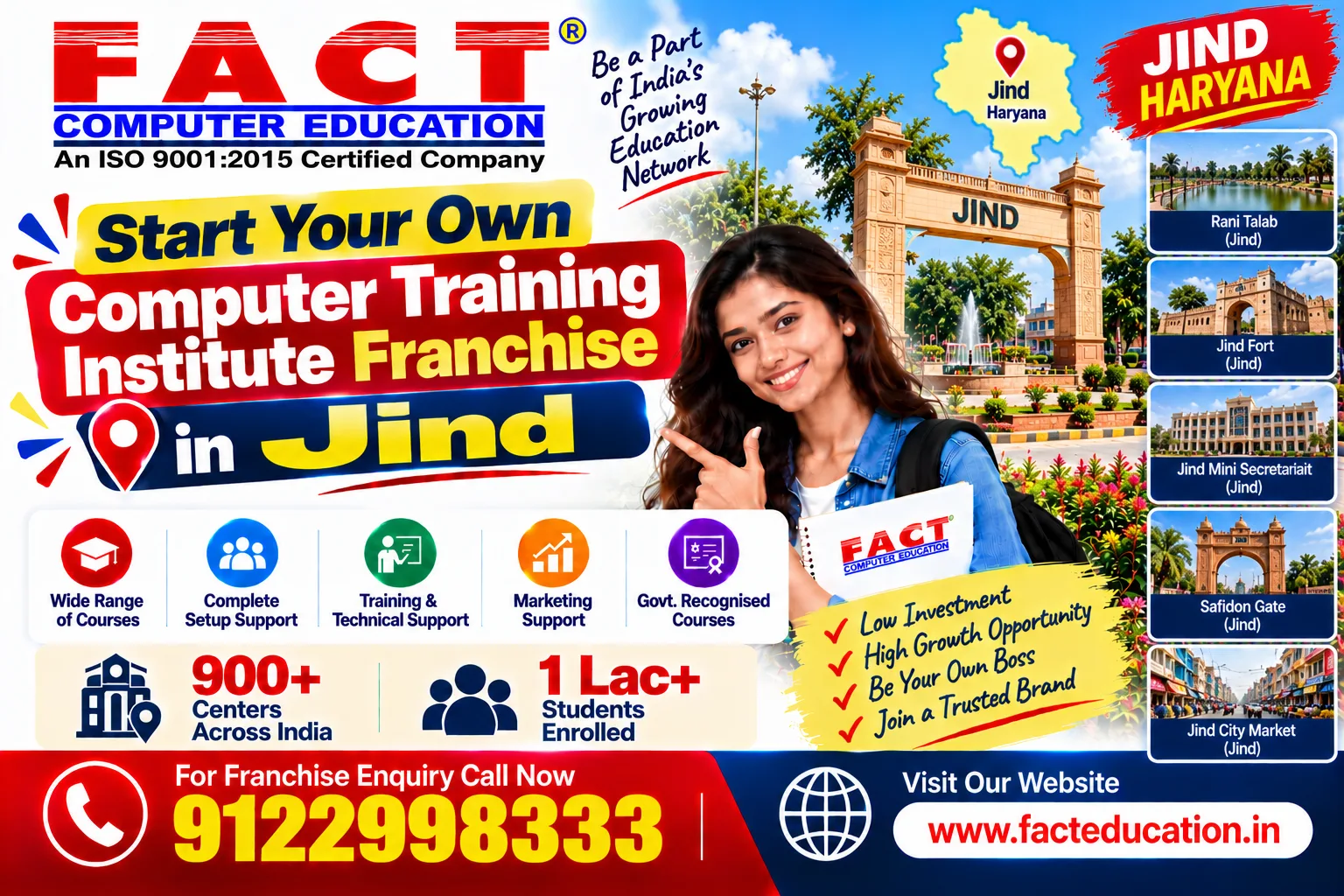 100 % Free Computer Center Franchise in Jind